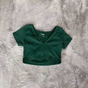 Garage Women's Green Crop-top